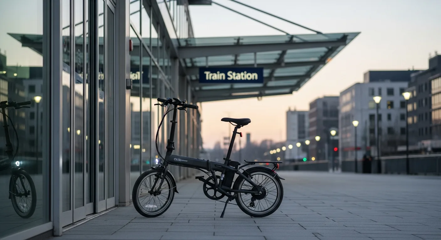 Vélo électrique pliant compact